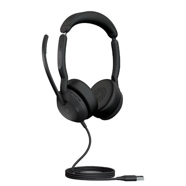 【Jabra】官方直營 Evolve2 50 商務有線貼耳式主動降噪耳機麥克風(AirComFort技術)