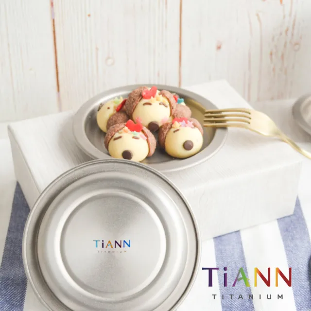 【TiANN 鈦安】小鈦碟&鈦杯蓋 多用途(2入組)