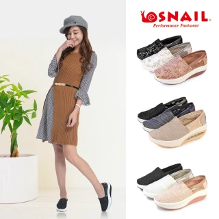 【SNAIL 蝸牛】女 休閒鞋 懶人鞋 厚底鞋 便鞋 輕量彈力(3款)