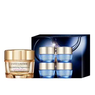 【Estee Lauder 雅詩蘭黛】年輕無敵日夜膠原體驗組(膠原霜30ml+膠原藍霜7mlX4/乳霜/乳液)
