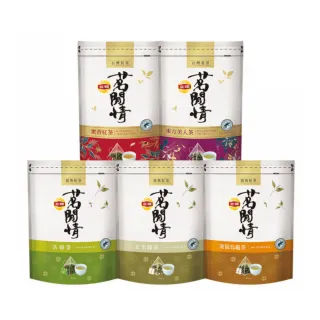 【立頓】茗閒情台灣茶茶包共9袋 口味任選(茶包 茶葉 綠茶包 紅茶包 烏龍茶包 中元普渡 拜拜)