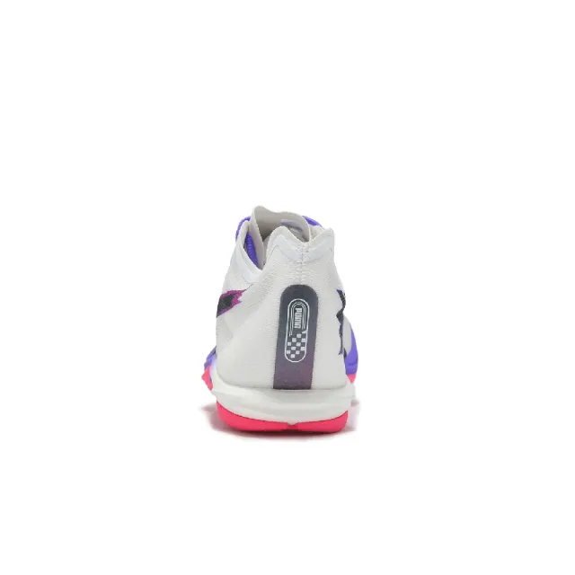 【PUMA】田徑釘鞋 Long Distance Nitro Elite 3 男鞋 白 紫 可拆式鞋釘 長距離(312330-01)