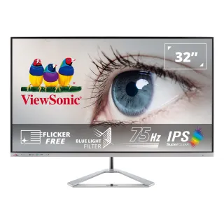 【ViewSonic 優派】福利品VX3276-MHD-3 32型 IPS 美型窄邊框螢幕(HDR10/內建喇叭)