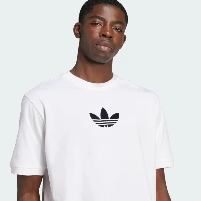 【adidas 愛迪達】Oversize Tee 男 T恤 運動上衣 休閒短袖 白 亞版(JX1515)