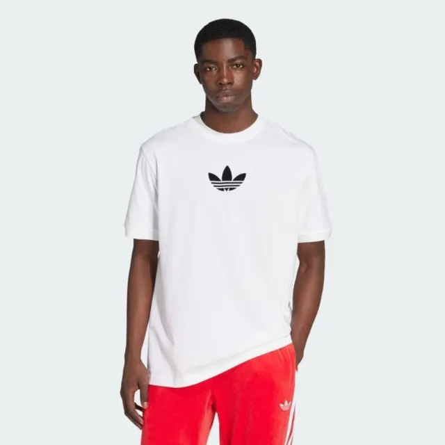 【adidas 愛迪達】Oversize Tee 男 T恤 運動上衣 休閒短袖 白 亞版(JX1515)