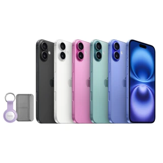 【Apple】iPhone 16 Plus(256G/6.7吋)(物品尋找器+皮革手機支架組)