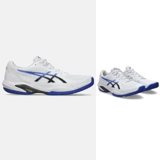 【asics 亞瑟士】SOLUTION SWIFT FF 2 男款 網球鞋(1041A466-103 白 深鈷藍 強化快速移動)