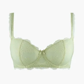 【Aubade】舞動人生蕾絲無襯內衣 性感內衣 法國進口 女內衣(OG-綠.藍綠)