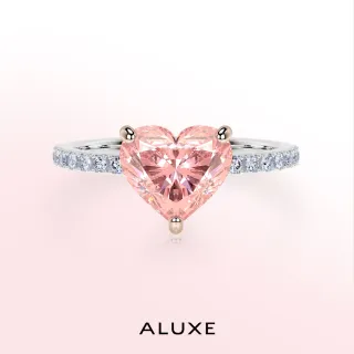 【ALUXE 亞立詩】IGI 1.04克拉 FIPVVS2 18K金 粉紅鑽 求婚鑽戒 ROSE My Love 系列 RS3171(培育鑽石)