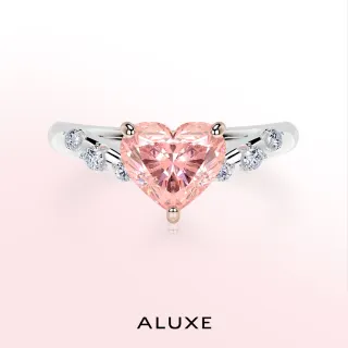 【ALUXE 亞立詩】IGI 1.05克拉 FVPVS1 18K金 粉紅鑽 求婚鑽戒 ROSE My Love 系列 RS3169(培育鑽石)