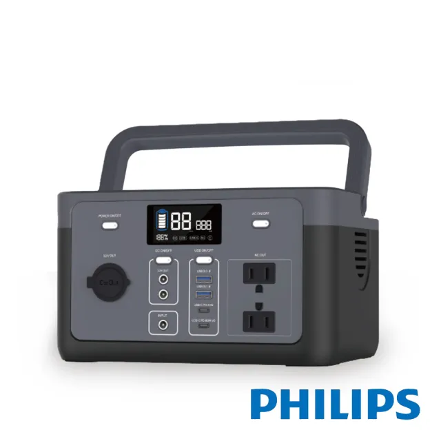 【Philips 飛利浦】300W 新世代可攜式快充行動儲能電源POWER BANK