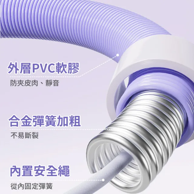 【keep power】第二代 彈簧呼拉圈 呼拉圈 腹肌訓練器 軟管呼啦圈 健身圈(軟管再升級/超靜音 不夾肉 不夾髮)