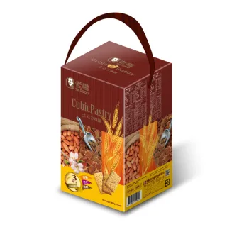【老楊】三合一方塊酥-麥纖、杏仁、黑糖(450g)