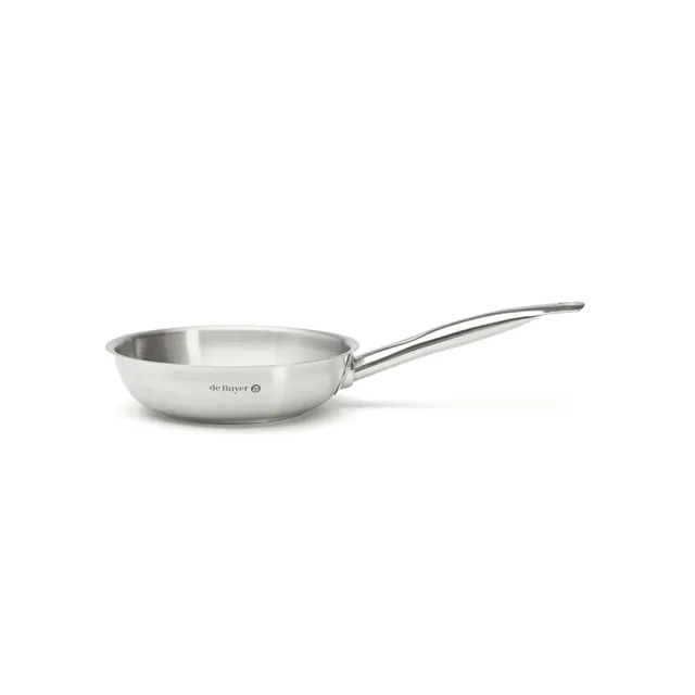 【de Buyer 畢耶】Prim’Appety系列 不鏽鋼單柄平底鍋20cm-適用IH爐