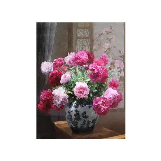 【Laart Monto 拉蒙朵】王研-花開富貴(油畫)