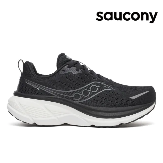 【SAUCONY 索康尼】男鞋 HURRICANE 25 穩定保護跑鞋  運動鞋 慢跑鞋(SA21026-200)