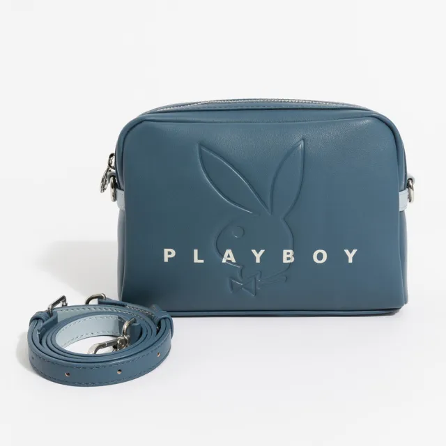 【PLAYBOY】斜背包  Limelight系列(藍色)