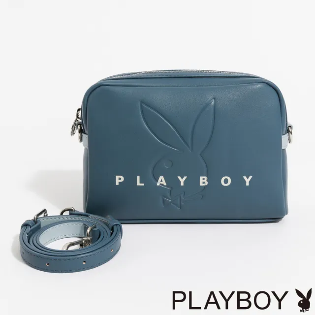 【PLAYBOY】斜背包  Limelight系列(藍色)