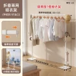 【慢慢家居】專人組裝-升級伸縮款-3in1鐵製多功能兩用折疊曬衣架(吊衣架/掛衣架/室內衣架/摺疊晾衣架)