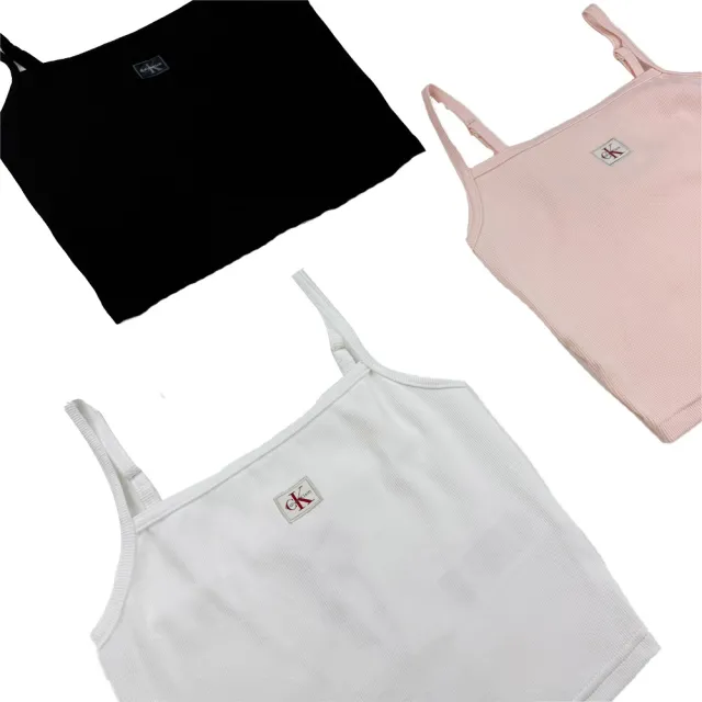【Calvin Klein】CK 小可愛 細肩帶 女T Calvin Klein 運動穿搭 無袖 夏季穿搭(1352 BU5)
