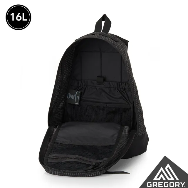 【Gregory】16L FINE DAY V2 日系 後背包 筆電包 夜光黑(筆電夾層 抗撕裂 多收納空間)
