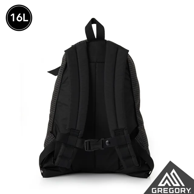【Gregory】16L FINE DAY V2 日系 後背包 筆電包 夜光黑(筆電夾層 抗撕裂 多收納空間)