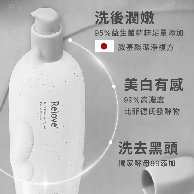 【Relove 官方直營】全酵肌泌潔顏露120mlX3件組(刷菌洗+敷 煥膚彈嫩亮 5天膚況升級 外泌體)