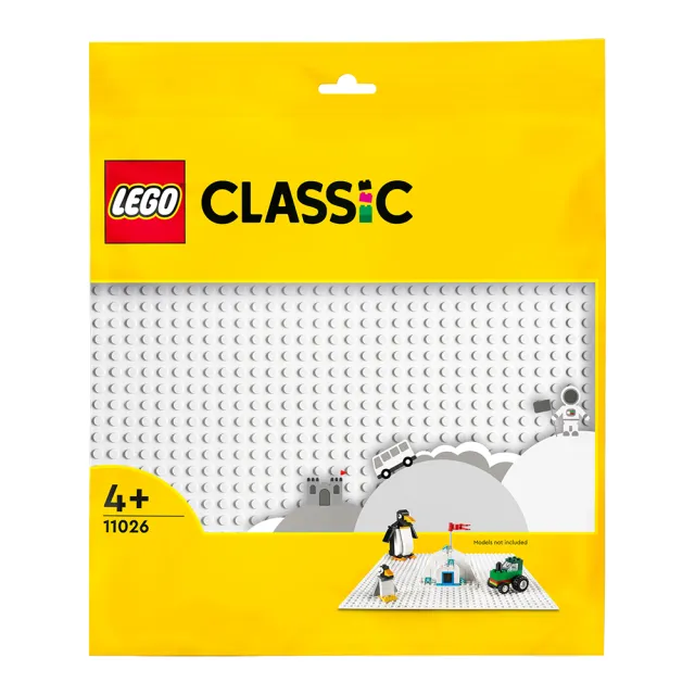 【LEGO 樂高】經典系列 11026 白色底板(底板 底座 不含積木)