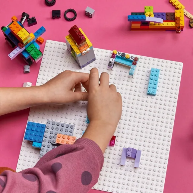 【LEGO 樂高】經典系列 11026 白色底板(底板 底座 不含積木)
