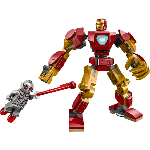 【LEGO 樂高】漫威超級英雄系列 76307 鋼鐵人機甲大戰奧創(Iron Man 漫威電影 兒童玩具 積木 禮物)