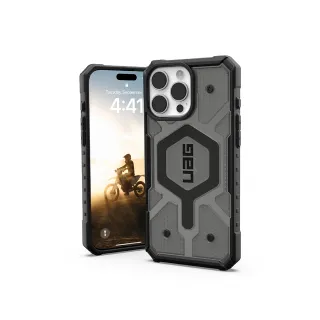 【UAG】iPhone 16 Pro Max 磁吸耐衝擊經典保護殼-透黑（黑圈）(支援MagSafe無線充電)