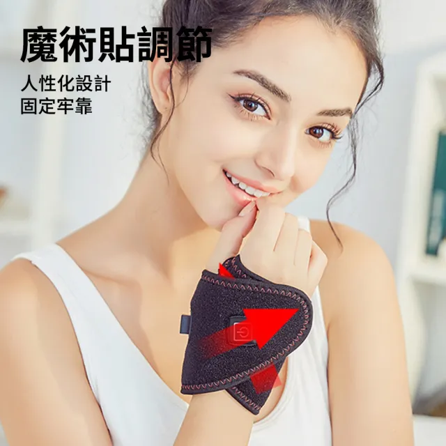 【Cube】USB艾灸電加熱護腕 發熱護腕帶 強力支撐帶 保暖護腕 固定護腕 腕部保暖帶 左右手通用 禮物