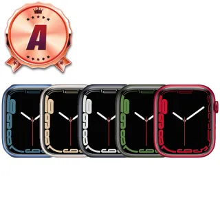 【Apple】A級福利品 Watch Series 7 LTE 45mm 鋁金屬 智慧型手錶(贈市值2080超值配件大禮包)