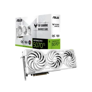【ASUS 華碩】TUF-RTX5070TI-O16G-WHITE-GAMING 顯示卡(組合包C)