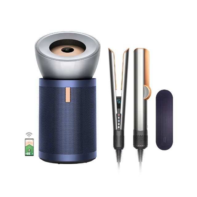 【dyson 戴森】BP03強效極靜甲醛偵測空氣清淨機 + HT01二合一吹風直髮器(銀銅色)(超值組)買一送一