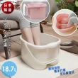 【inomata】日本製 按摩泡腳桶 足浴桶18.7L(泡腳桶 洗腳盆)