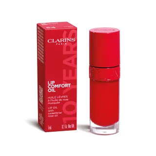 【CLARINS 克蘭詩】彈潤植萃美唇油7ml(唇油/唇蜜/新色號10周年經典紅)