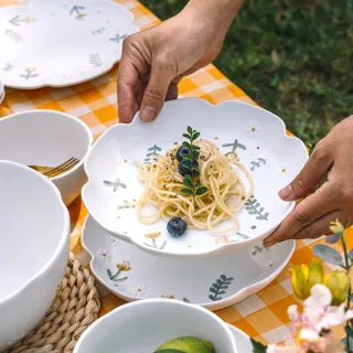 【hoi! 好好生活】小雛菊 陶瓷8吋深盤