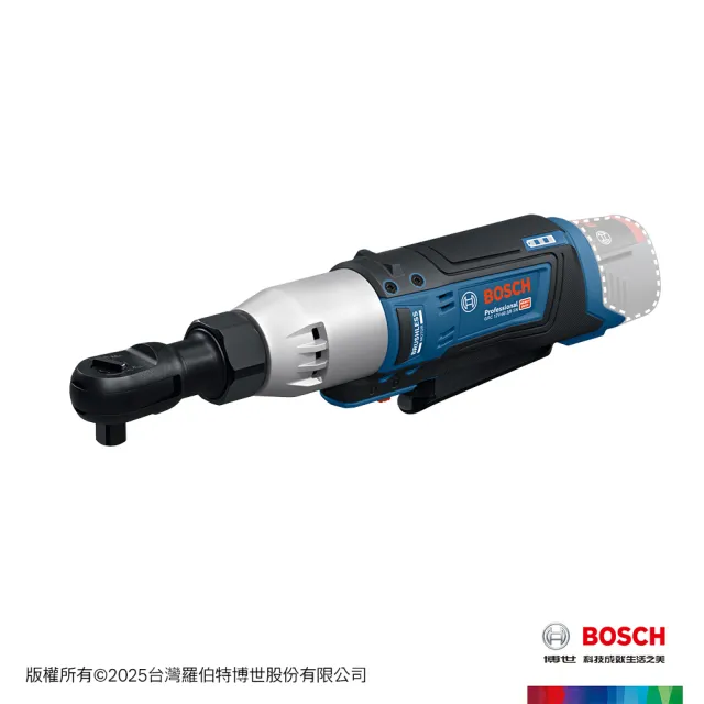 【BOSCH 博世】12V 鋰電免碳刷棘輪扳手 GRC 12V-60 3/8 SN(單機)