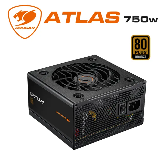 【COUGAR 美洲獅】ATLAS 銅牌 750W 電源供應器(五年保固)