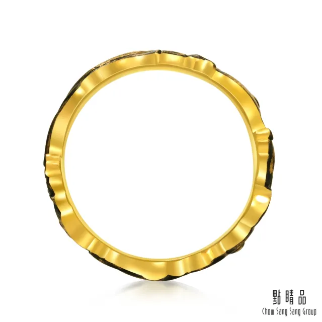 【點睛品】卷草紋 黃金戒指_計價黃金(港圍19號)