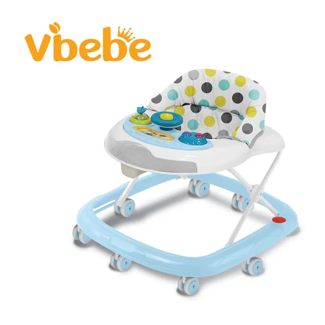 【Vibebe 官方直營】多功能音樂學步車(台灣製 靜音輪 嬰兒學步車 寶寶螃蟹車 螃蟹車)