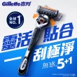 【Gillette 吉列】mo獨家☆ProGlide無感系列刮鬍刀(小黑磚同系列1刀架10刀頭)