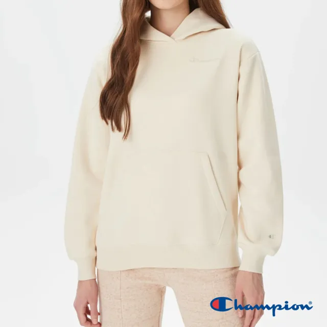 【Champion】官方直營 女款-ROCHESTER 寬版刺繡連帽TEE-3色(116729-歐規)