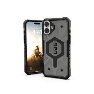 【UAG】iPhone 16 Plus 磁吸耐衝擊經典保護殼-透黑（黑圈）(支援MagSafe無線充電)