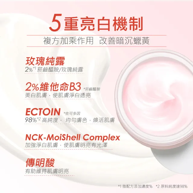 【LEGERE 蘭吉兒】玫瑰淨白光透水凝霜EX(100ml)