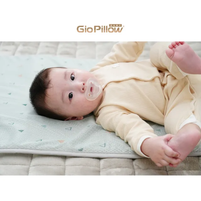 【GIO Pillow】中床 60×120cm 超透氣排汗嬰兒床墊 M號 送收納袋(嬰兒床墊 透氣床墊 可水洗床墊)