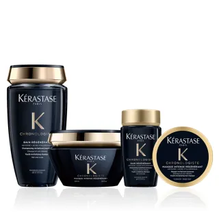 【KERASTASE 巴黎卡詩】黑鑽極萃逆時洗護組(洗髮精+髮膜)