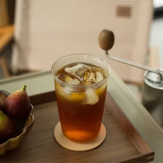 【hoi! 好好生活】廣口清透簡約玻璃杯420ml