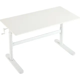 【hoi! 好好生活】預購60天★林氏木業簡約清爽1M兒童升降學習桌 LS690-白色